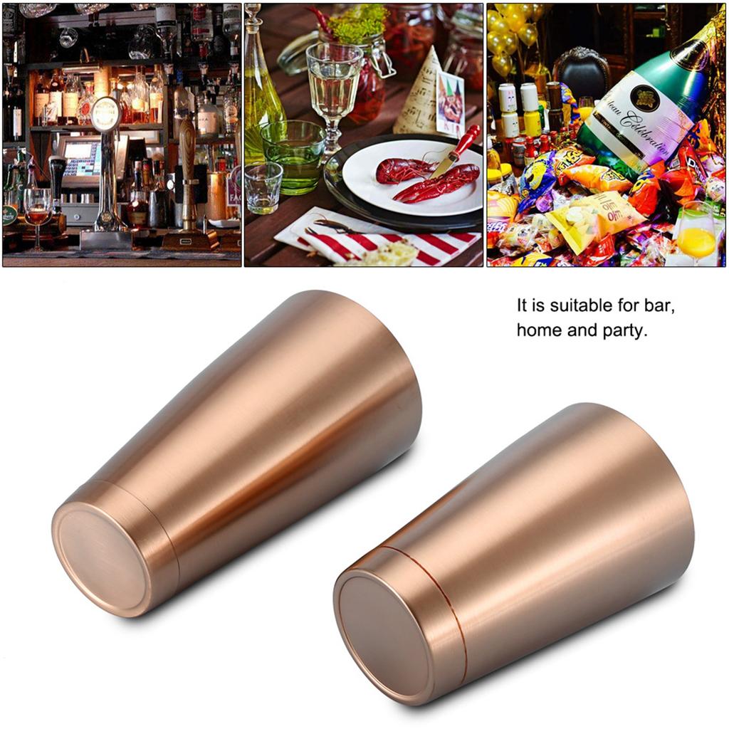 Нержавеющая сталь прочный и долговечный шейкер для коктейлей бар домашний кухонный инструмент(Роза Золотая)