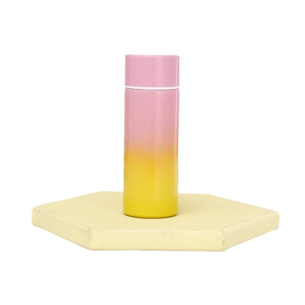 120 ML Pocket Thermos Bottle Gradient Color Insulated Water Bottle Mini Thermal Cup School
