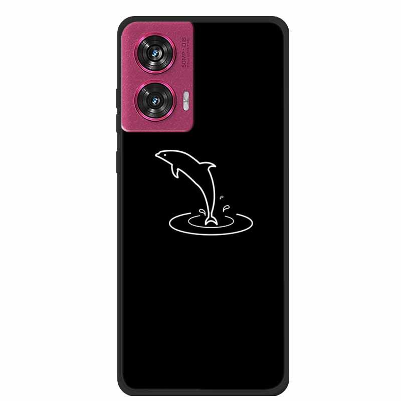 MOTO EDGE 50 Fusion Простой чехол-бампер из мягкого ТПУ с полыми линиями