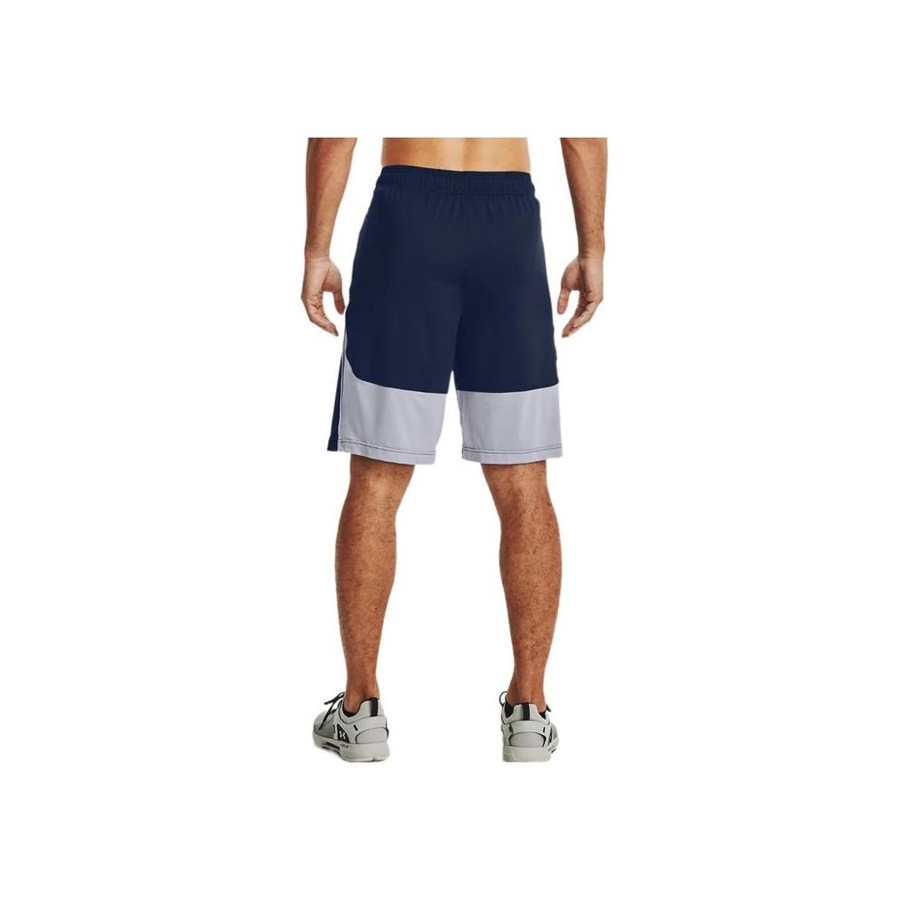 Under Armour Solid Logo Sports Shorts Men Bottoms Academy-Blue 1361511-408