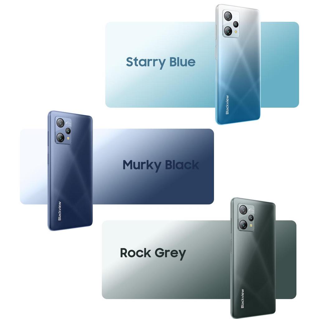 Blackview Смартфон Android A53 7 ГБ+32 ГБ разблокированный, две SIM-карты 4G T-Mobile 5080 мАч