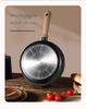 Lightweight Non-Stick Titanium Wok for Induction Cookers - Ideal for Frying Steak & Eggs