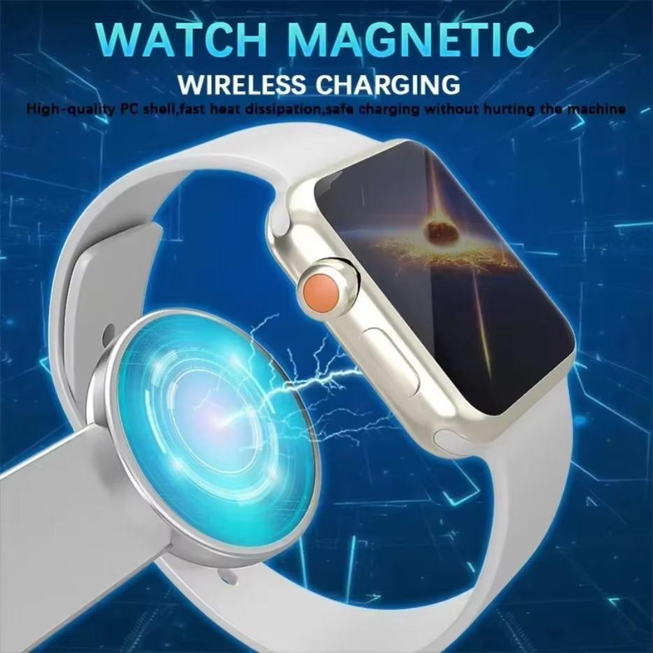 Металлическое 3 в 1 беспроводное зарядное устройство магнитная подставка держатель телефона быстрая зарядка для iPhone 16 15 14 13 Pro Max iWatch 9 8 7 Airpods 3 2