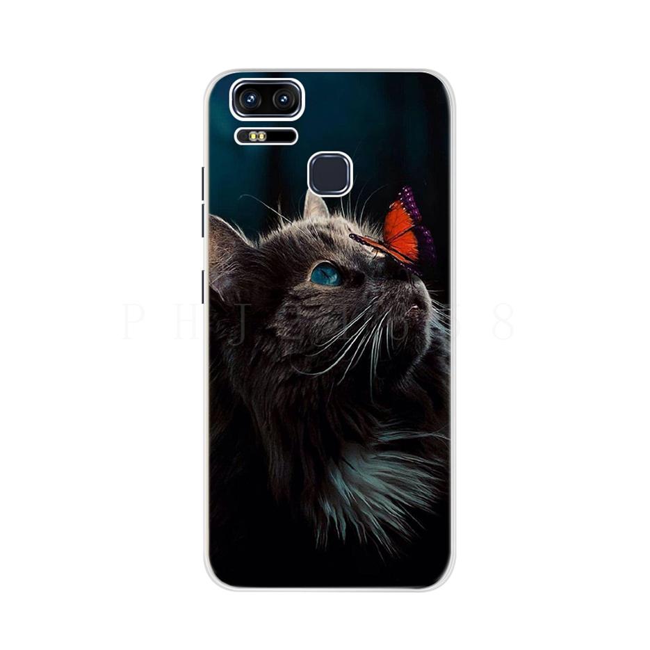 Чехол для Asus Zenfone 3 Zoom ZE553KL Zenfone Zoom S Z01HD Z01HDA Силиконовый Мягкий ТПУ Задняя Крышка Чехлы Для Asus ZE553KL Funda