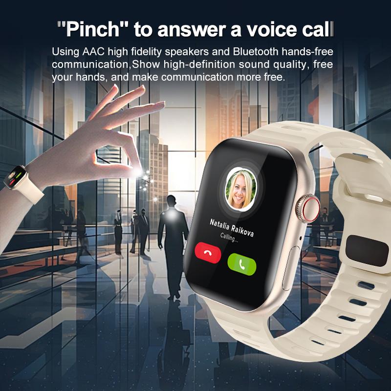 IWO Series 10 Smart Watch 2.01 Inch Wireless Charger Heart Rate Men Women Fitness Tracker Sport Smartwatch For IOS Android