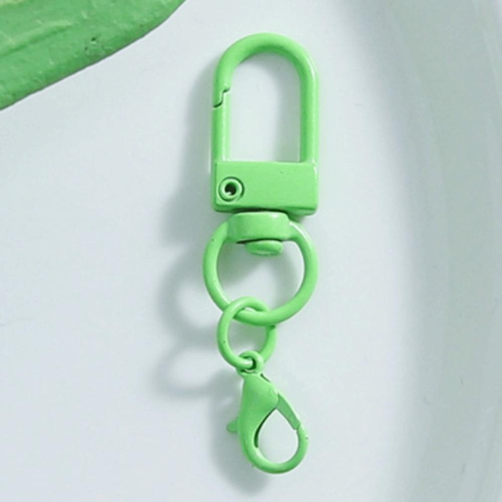 30 шт. Застежка Цветные поворотные карабины Мини металлические крючки для брелка Многоцелевые зажимы-триггеры Подвески для кошелька