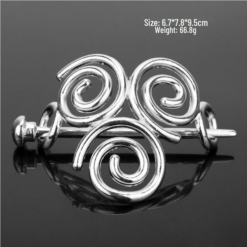 Европейская и американская ретро заколка для волос с кельтским узлом - Металлическая корона для высокой прически