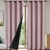 1pc Solid Blackout Curtains with Grommets, Total Privacy Drapes for Bedroom