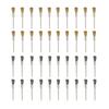 Router Brushes, Pack of 40, Brush-Shaped Brass Wire Brushes and Steel Brushes with 2.35mm Shafts, Abrasive Brushes for Dremel Rotary Tools, Ac