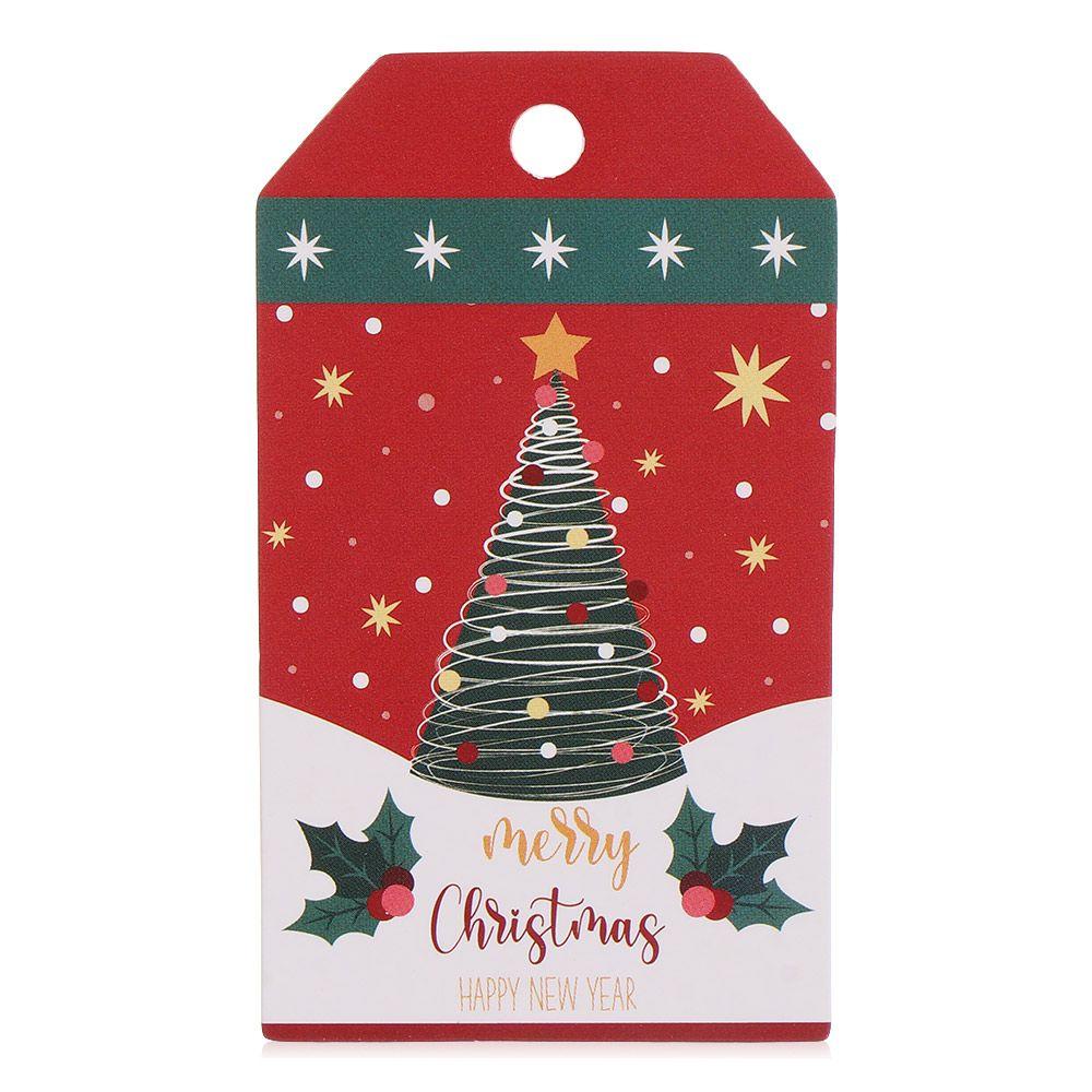 with Rope Santa Claus Gift Wrapping Christmas Paper Tags Xmas Decorations Gift Cards Hanging Label