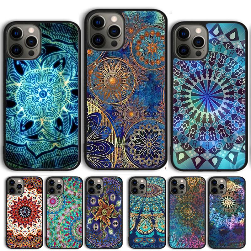 Mandala Floral Coque Shell For iPhone 17 Air 15 16 14 13 12 Pro Max 11 Pro Max Plus Phone Case Cover