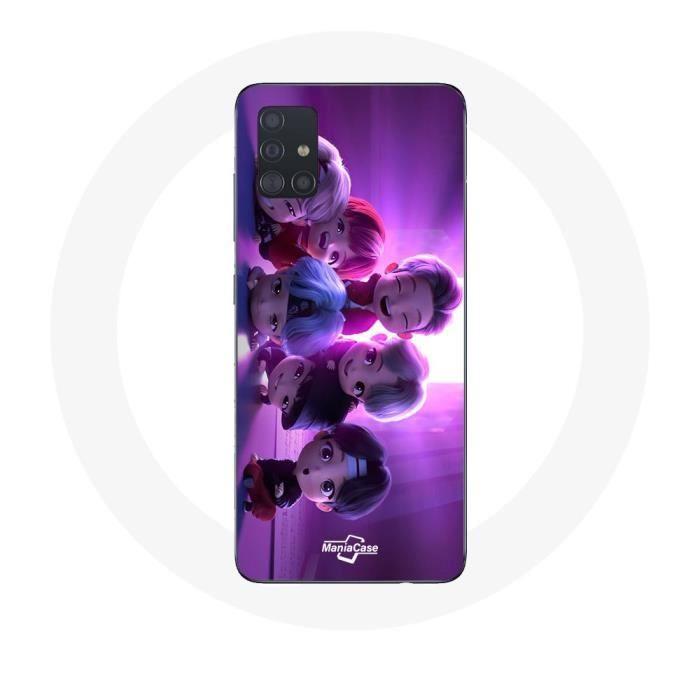 Case for Samsung Galaxy A51 5G BTS TinyTAN Animation Poster RM Jin Suga J-Hope Jimin V And Jungkook Mic Drop