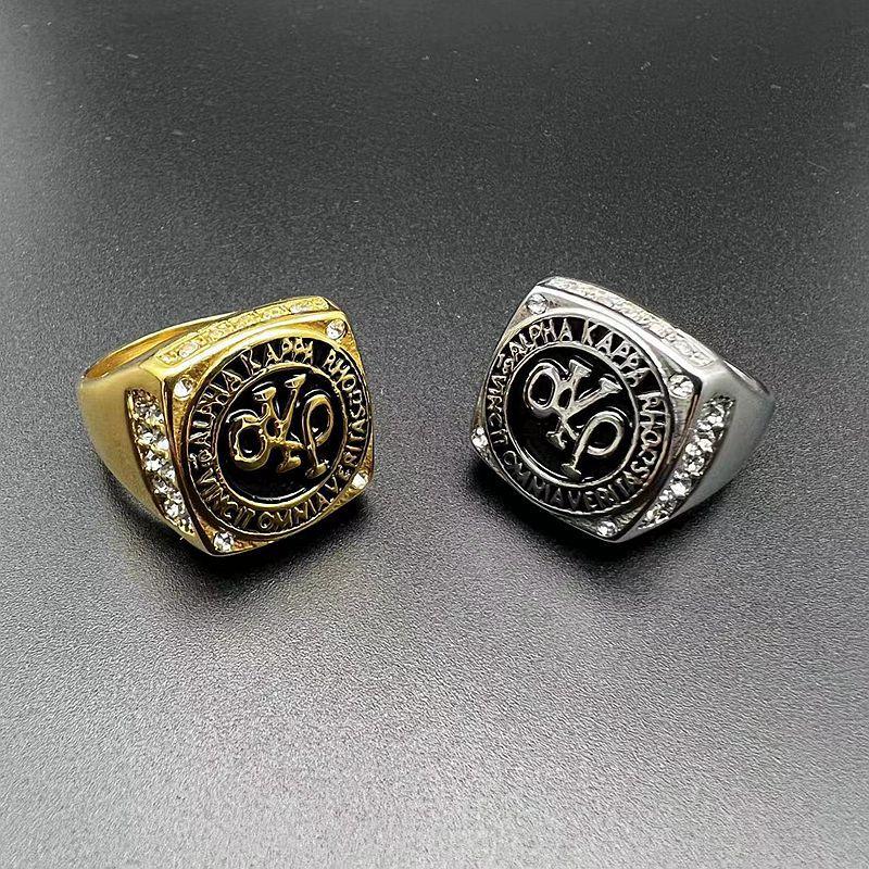 Мужские кольца из нержавеющей стали, позолоченные, вакуумные украшения со стразами для мужчин, аксессуары в стиле хип-хоп, мужские обручальные кольца на палец