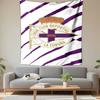 Real Club Deportivo La Coruña Logo Patterned Tapestry Decorative Wall Hanging, Home Bedroom Living Room Decor