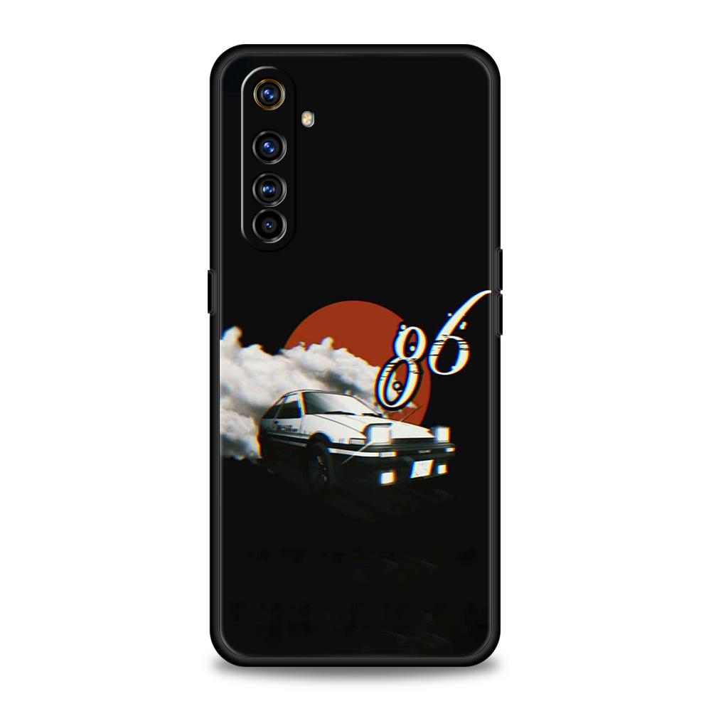 Initial D AE86 Phone Case for Oppo A17 A12 A57 A74 A16 Find X5 X6 A52 A53 A54 A15 Reno 6 Z 7 Pro A9 2020 5G Silicone Shell Capas