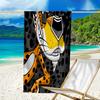 proof beach towel with a CHEETOS pattern - soft,absorbent,quick-drying,machine washable - perfect for swimming,camping,bathing