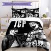 3pcs Custom Name Cartoon Insane Clown Posse Bedding Set Duvet Cover Closure Includes 1 Duvet Cover & 2 Pillowcases for All Seasons Bedroom Decor
