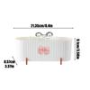 Cosmetic Storage Box Cute Bow Design 3 Grid Transparent Cover Suitable Stick Puffs and Cosmetics Suitable Bathroom Decoration