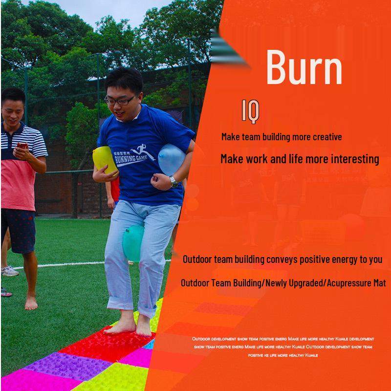 Очень большой акупунктурный коврик для массажа ног: Облегчение боли Надавливание на палец ноги Дизайн бамбуковых ростков