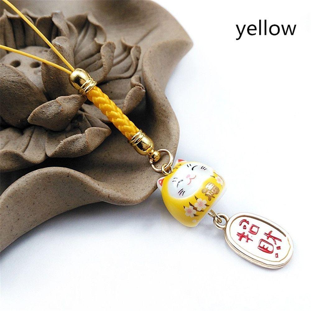 Подвесной ремешок для сумки с подвеской Lucky Cat, ремешок для телефона и ключей, ремешки для телефонов