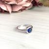 Серебряное кольцо с сапфиром nano 0.633ct (1509791) 2.04 гр. 925 пробы
