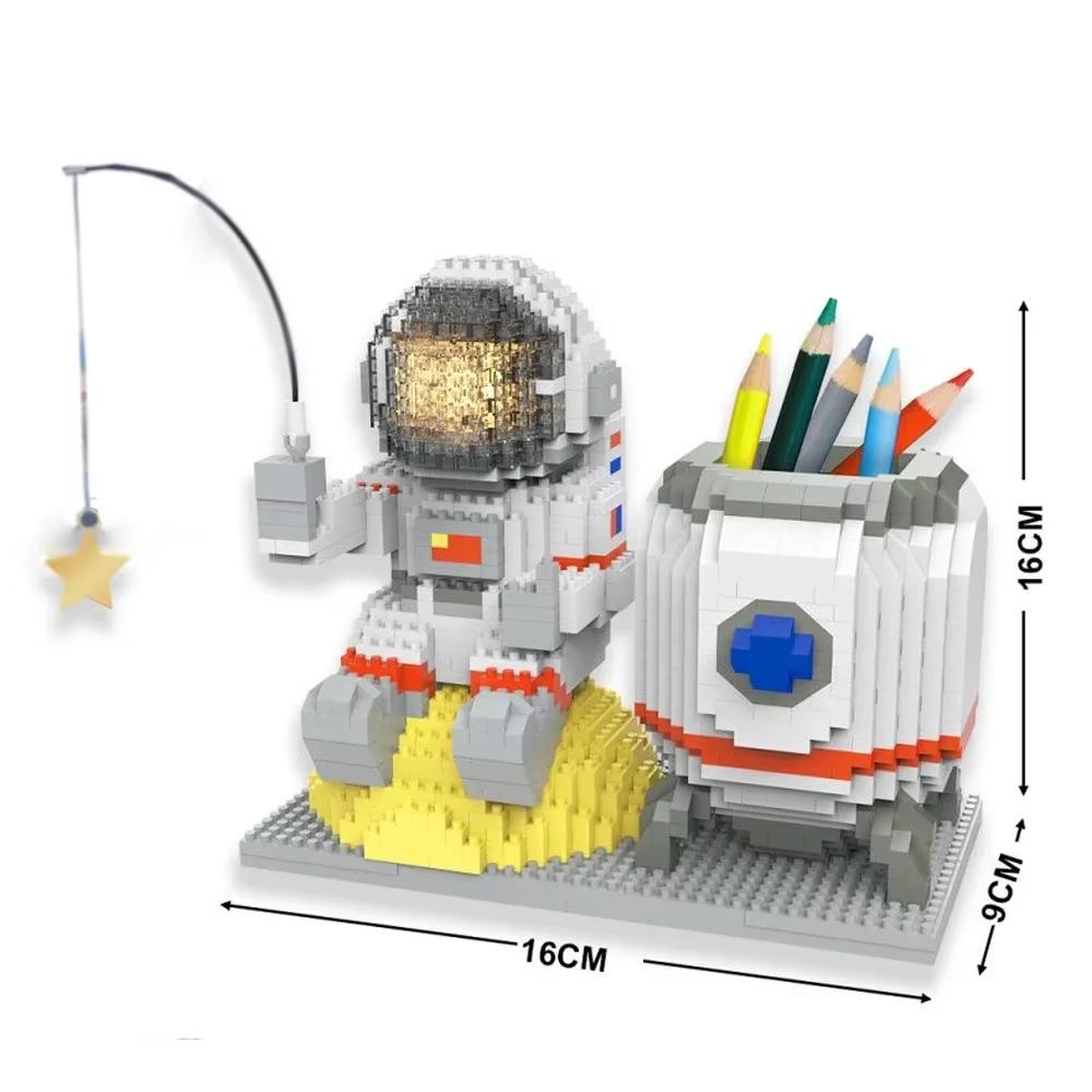 Модель подставки для ручек капибары, микро-мини строительные блоки - Идеально для любителей DIY, образовательная и декоративная игрушка для столов