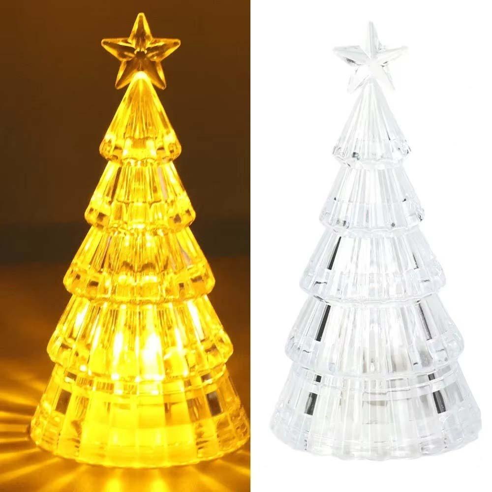 Светящаяся новогодняя елка Ночной светильник Светящиеся рождественские настольные украшения Настольные светодиодные лампы Книжная полка