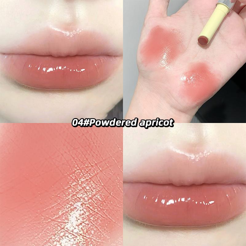 GEGE BEAR Hydrating Solid Lip Gloss Film-Forming Non-Sticky Moisturizing Formula & Silky Texture Lipstick Lightening Lip Lines