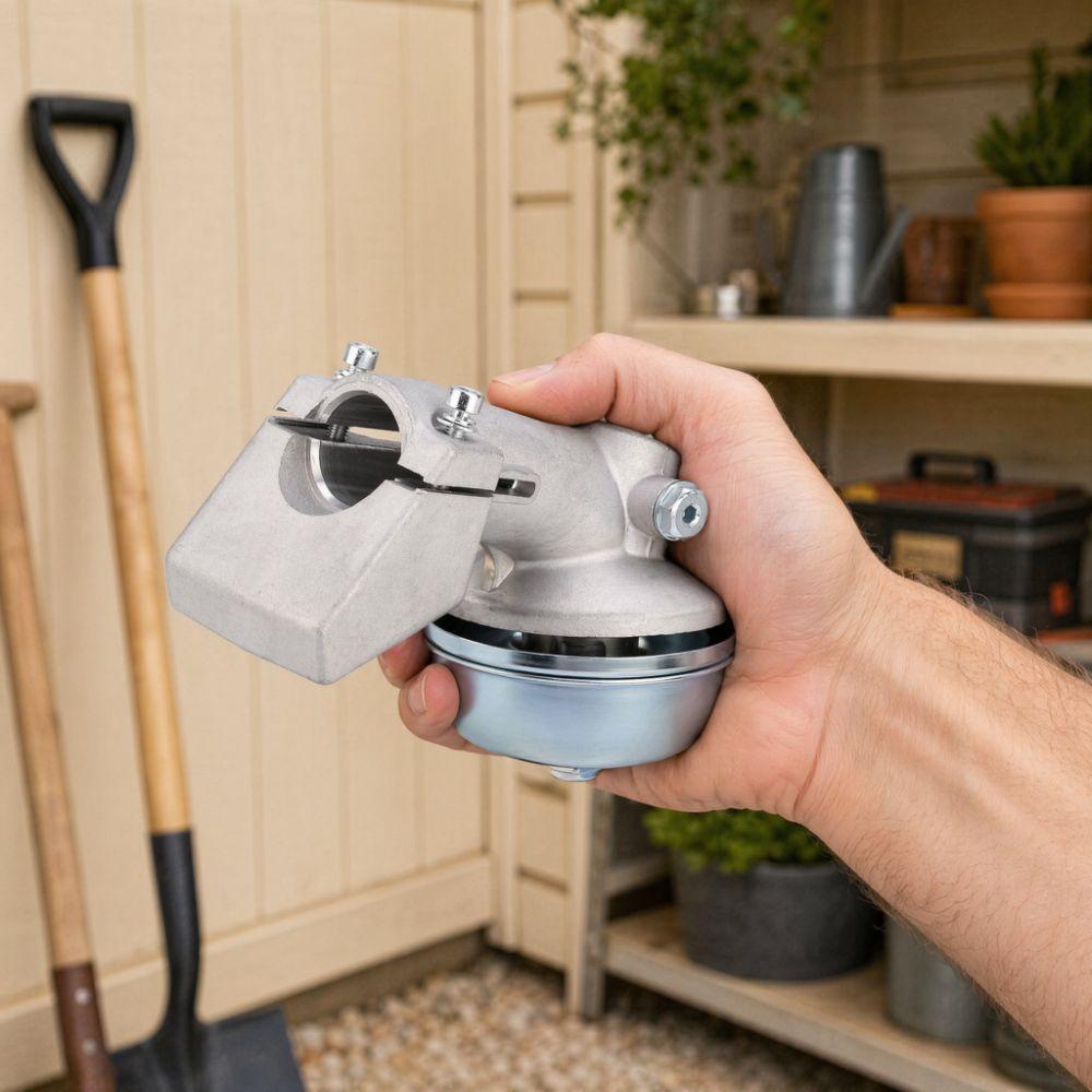 Compact Gearbox Gear Head Silver Brush Cutter Gearbox Durable Trimmer Gear Head