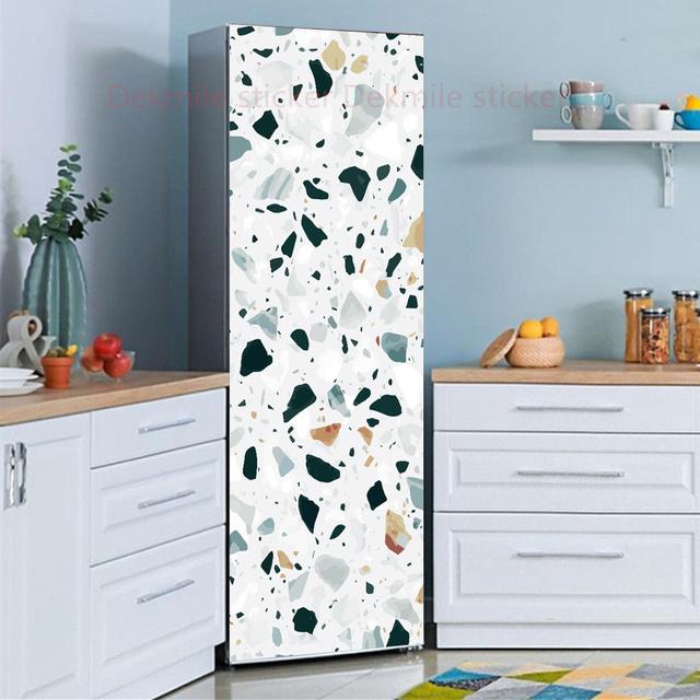 39 стилей на выбор, цветы, пейзаж, наклейка на холодильник, пилинг-палка, водонепроницаемая двойная дверь, морозильная камера, декор для шкафа, художественная роспись