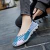 Large Size Hand-woven Shoes Flat Bottom Light Breathable Sandals Sports and Leisure Single Shoes Tide