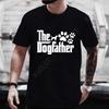 The Dog Father Funny Design T-shirts for Men Dad Dad Fathers Day Tshirts Short Sleeve Clothes Dog Pet Lover Shirts Papa Tops