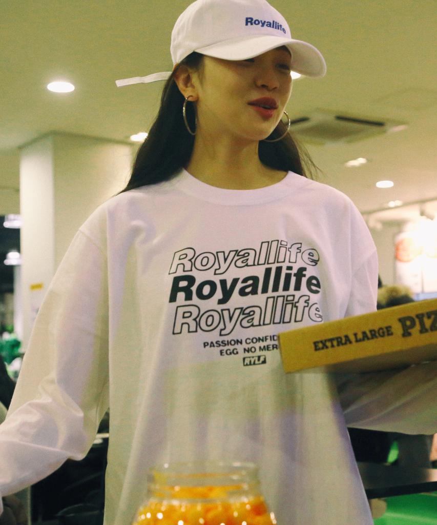 ROYALLIFE Rll201 Лонгслив с множеством логотипов - Белый