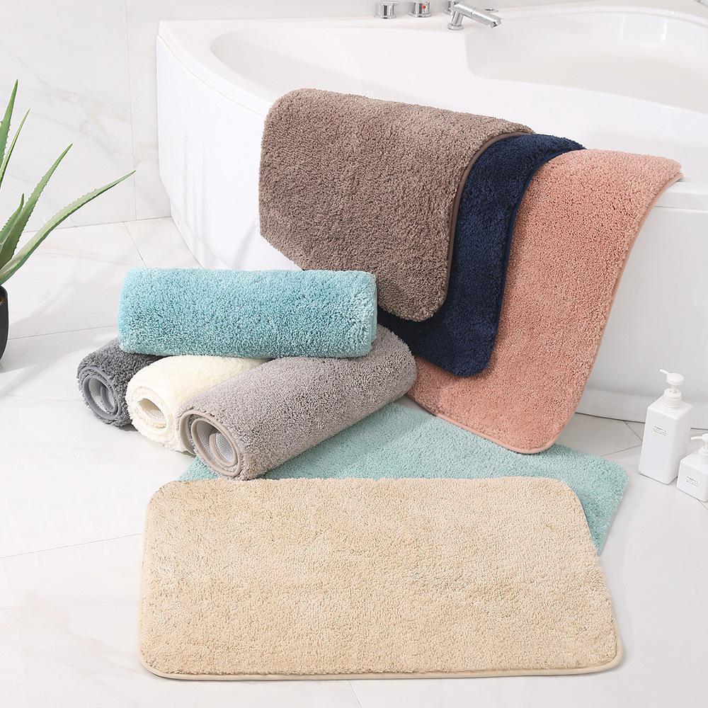 High-Pile Non-Slip Water-Absorbing Floor Mat for Kitchen & Bathroom