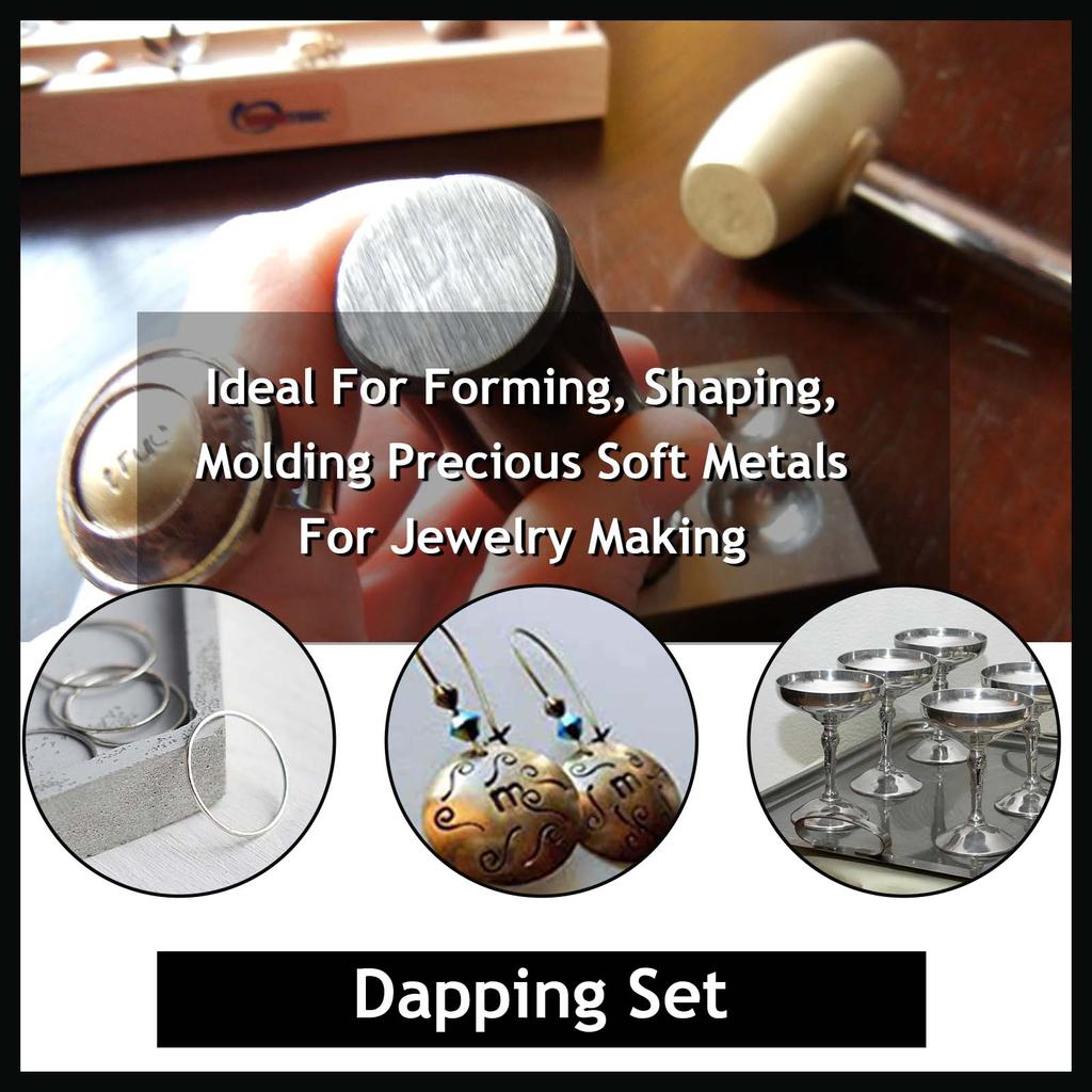 Многоцелевой набор для формовки металла из 50 предметов с блоком, наковальней и обжимным инструментом для изготовления ювелирных изделий, инструмент для формовки металла