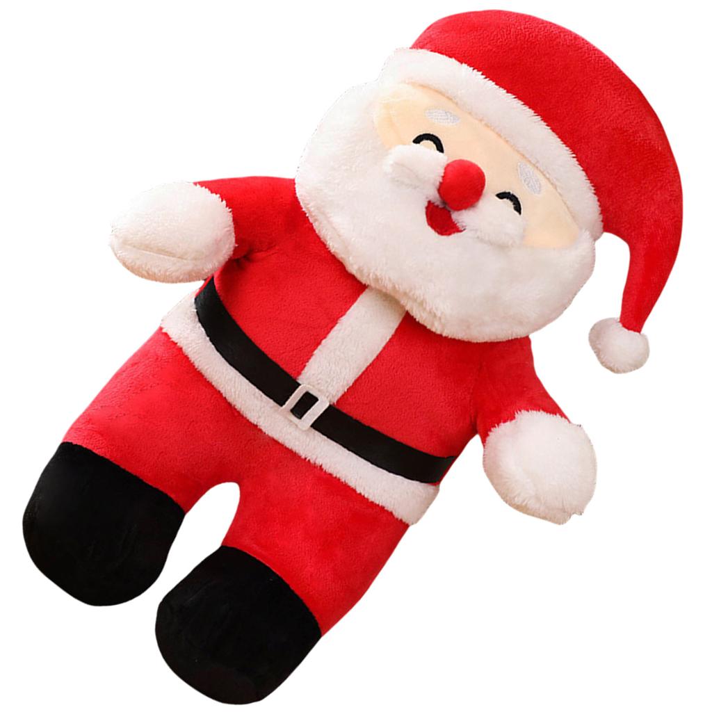 Singing Christmas Santa Doll with Music Holding Christmas Song Stuffed Toy Singing Santa Plush Doll for Holiday