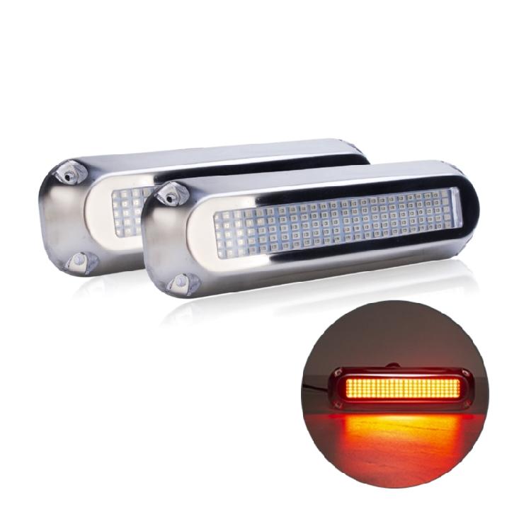 LED Marine Boat Courtesy Light 10-30V 120LED Waterproof Boat Transom Light Lamp