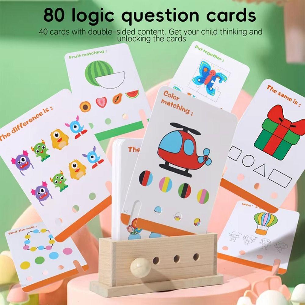 Montessori English Logic Key Puzzle Game Early Educational Key Thinking Puzzle Toy  Birthday Gifts