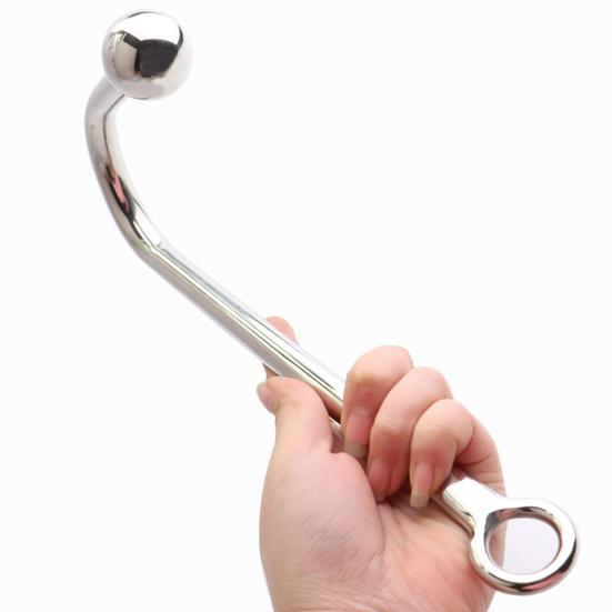Prostate Anal Hook Flirt Hygienic Stainless Steel Anal Hook with Ball for Men