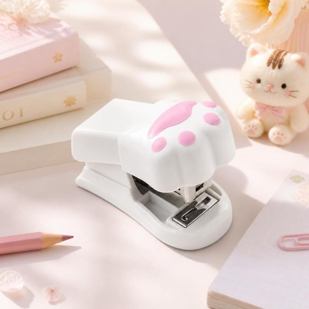 Cute Design Mini Stapler Set Multifunctional Cat Claw Stapler Durable Cat Paw Stapler Office Use