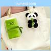 Bamboo Plush Panda Keychain Cute Stuffed Animal Backpack Pendant Birthday Gift