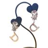 Dior CD logo Rhinestone Earring Earring Rhinestone Silver Women Used