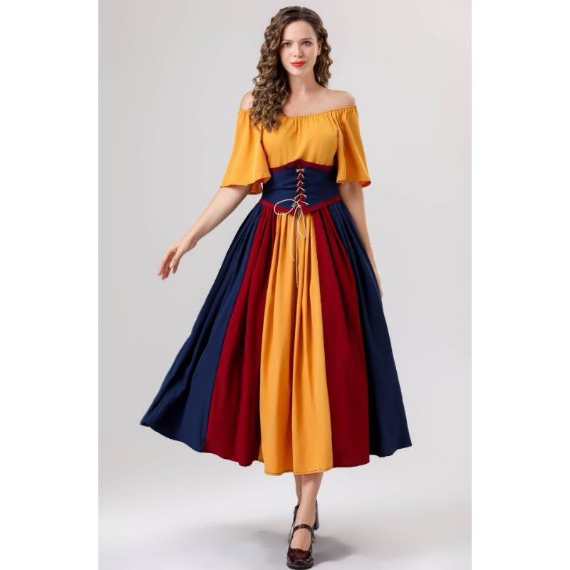 Хэллоуин новое средневековое женское ретро великолепное аристократическое платье маскарадный костюм