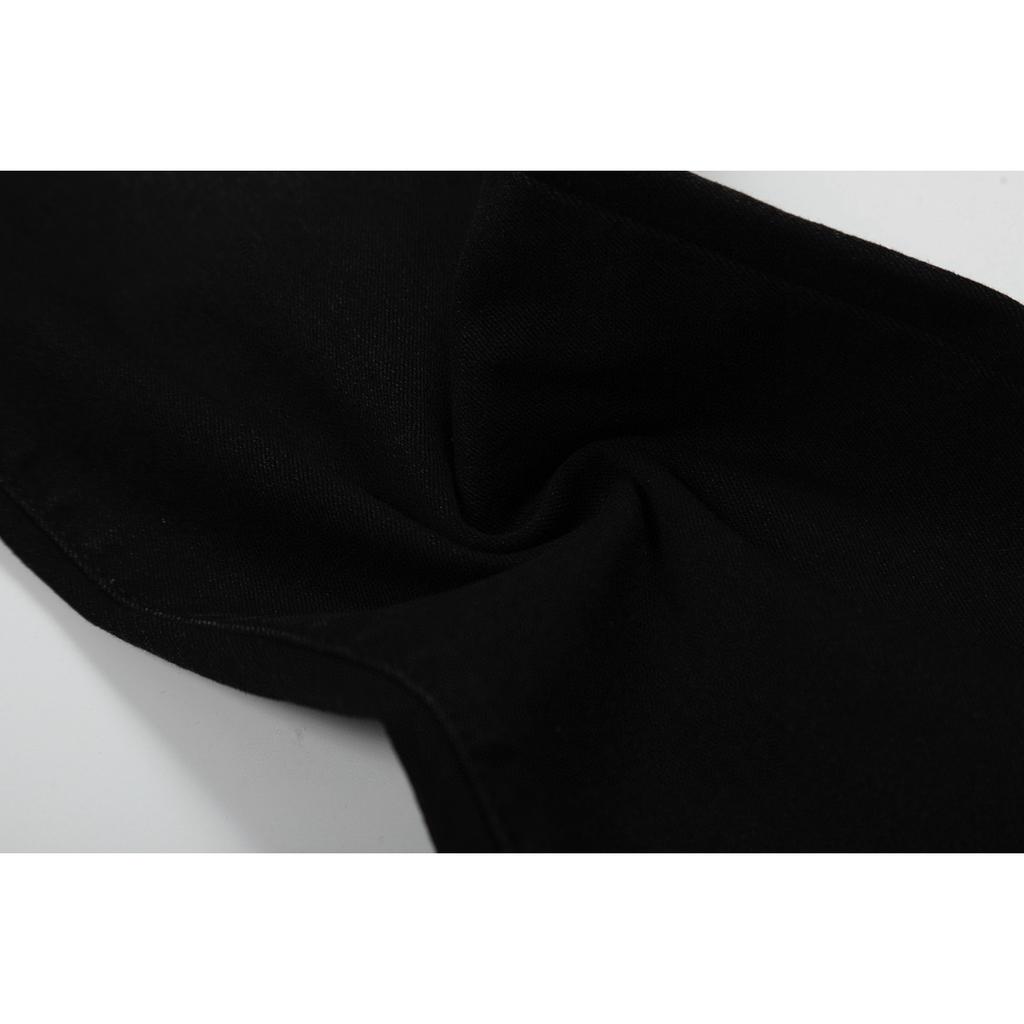 M51 Amiri Мужские и женские модные джинсы в американском стиле с тканевыми нашивками, дырками, вышивкой, повседневные и модные брюки в стиле хай-стрит