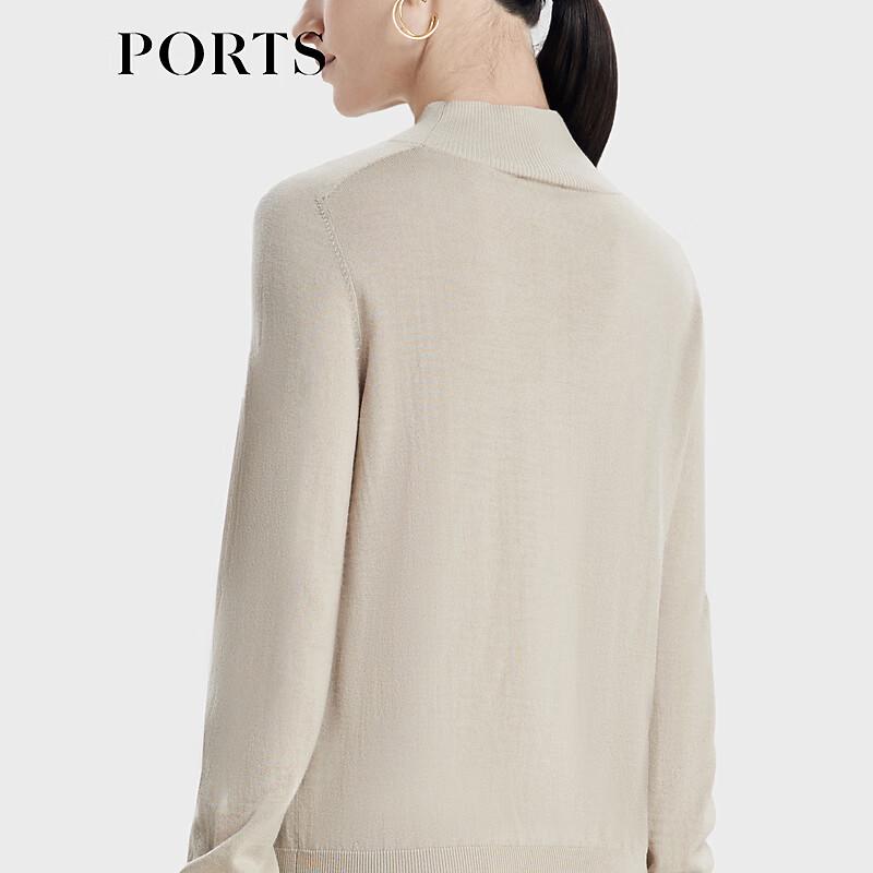 Ports Женский вязаный свитер с длинным рукавом и воротником-гольф LD9K456KKW004