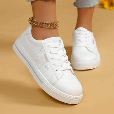 Модные маленькие белые туфли для женщин, новая весенняя версия, повседневная обувь на шнуровке, женские удобные нескользящие туфли на плоской подошве, женские кроссовки Zapatillas