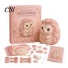 Handmade Gift Idea Pink Animals Patchwork Kit, DIY Felt Woodland Friends Sewing Project, 3D Cute Creative Hobby Kit Art Craft for Beginners Home Decor