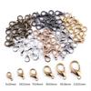 10-100Pcs Alloy Lobster Clasps Hooks Chain For Bracelet Necklace Connectors DIY Jewelry Making Findings Supplies