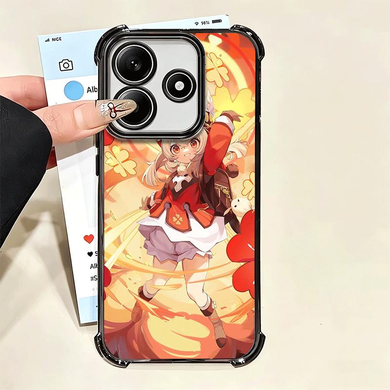 Чехол для телефона Genshin Impact Клее с покрытием для Xiaomi Poco X5 X6 X7 X8 Pro Max F8 Ultra F7 M8 M7 M5S Redmi 15C 15 14C 13C 13 X3 12C