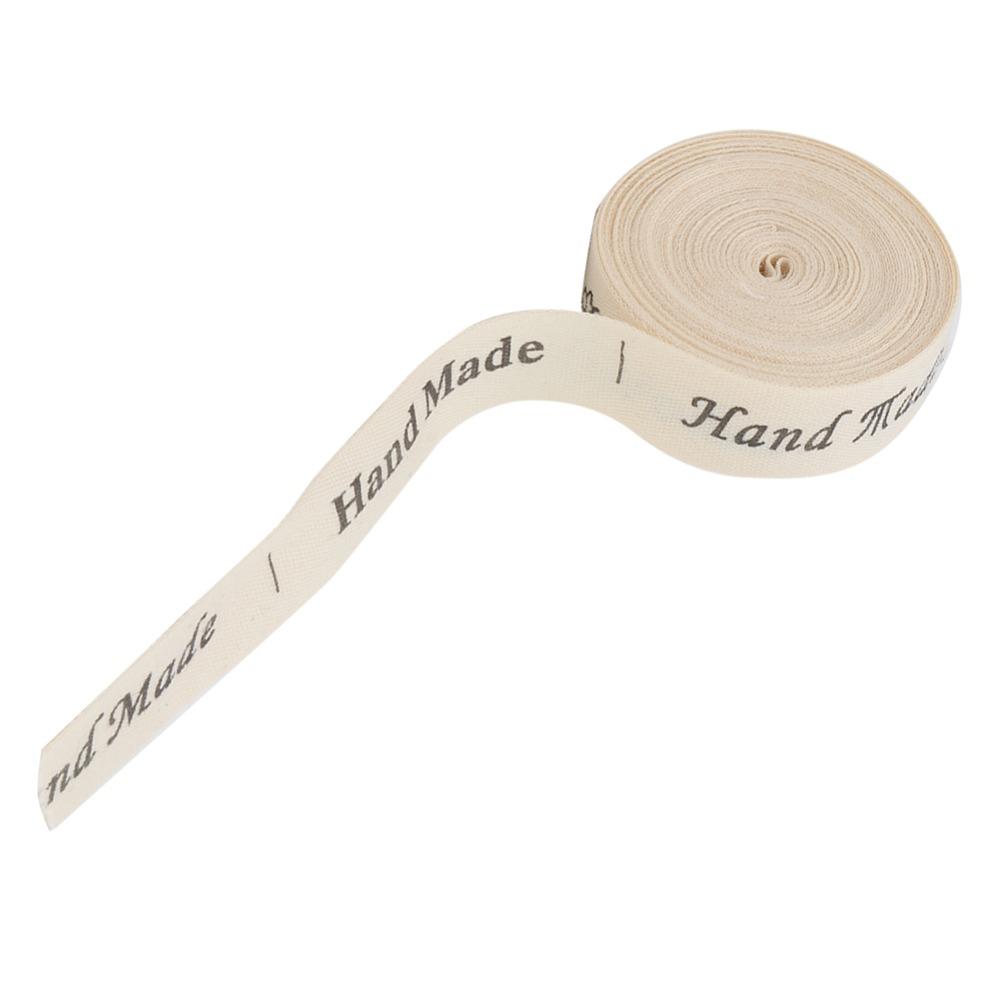1pcs 1.5cm Width Cotton Ribbon Twill Tape Handmade Fonts Ribbon Gift Packaging Ribbon DIY Crafts